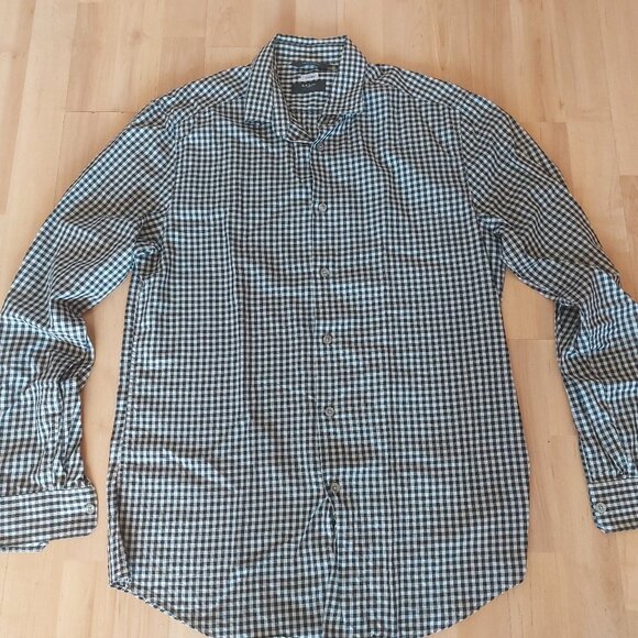 Paul Smith Purple White Gingham Check Casual Button Shirt - Picture 1 of 7